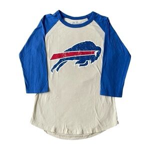 Buffalo Bills Josh Allen 3/4 Sleeve Baseball Style Shirt- Size Small